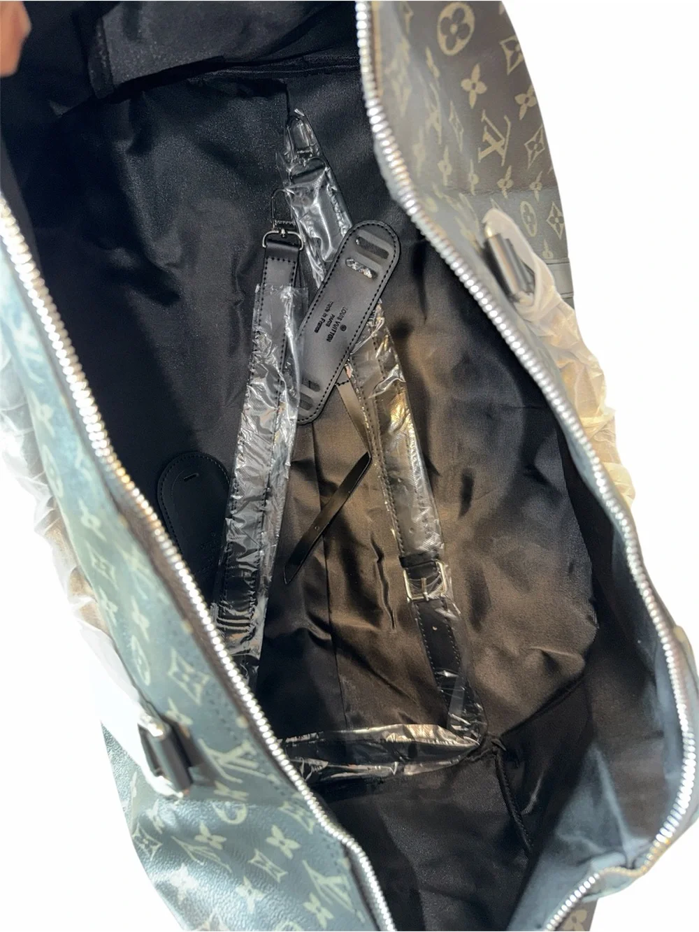 BlackMonogram Canvas Duffel Bag